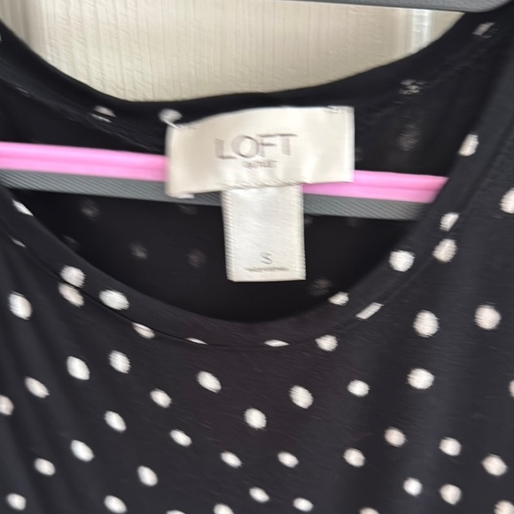 LOFT Black and White Polka Dot Tank Top - Picture 2 of 4